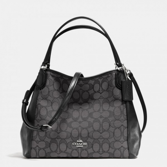 Sale Hot Shows Coach Edie Shoulder Bag 28 In Signature Jacquard Sale Hot Shows Coach Edie Shoulder Bag 28 In Signature Jacquard