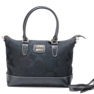 Coach Logo In Monogram Medium Grey Totes BOB Coach Logo In Monogram Medium Grey Totes BOB
