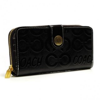 Coach Logo Large Black Wallets BCO Coach Logo Large Black Wallets BCO