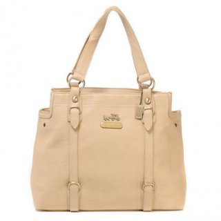 Coach Logo Medium Ivory Totes ATE Coach Logo Medium Ivory Totes ATE