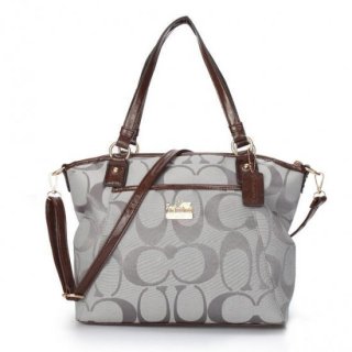 Coach Logo Monogram Medium Grey Totes BKA Coach Logo Monogram Medium Grey Totes BKA