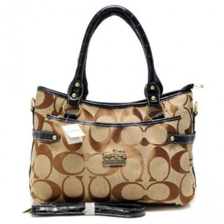 Coach Logo Monogram Small Black Satchels BKV Coach Logo Monogram Small Black Satchels BKV