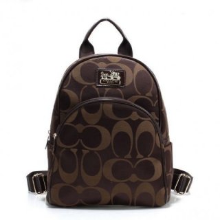 Coach Logo Monogram Small Coffee Backpacks FCG Coach Logo Monogram Small Coffee Backpacks FCG