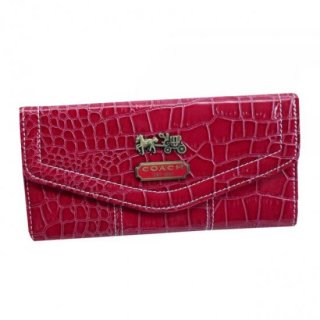 Coach Madison In Embossed Large Red Wallets EDP Coach Madison In Embossed Large Red Wallets EDP