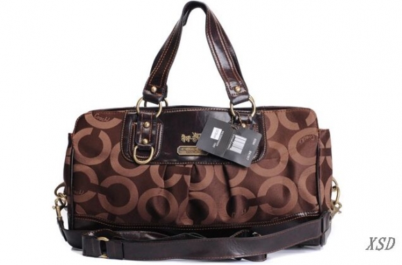 Coach Madison Logo Signature Large Coffee Luggage Bags EML Coach Madison Logo Signature Large Coffee Luggage Bags EML