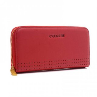 Coach Madison Perforated Large Red Wallets BVW Coach Madison Perforated Large Red Wallets BVW