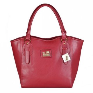 Coach North South Logo Medium Red Satchels DWG Coach North South Logo Medium Red Satchels DWG