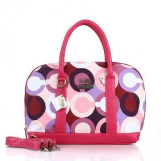 Coach Poppy Logo Style Medium Fuchsia Satchels EUO Coach Poppy Logo Style Medium Fuchsia Satchels EUO