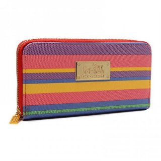 Coach Poppy Striped Large Red Multi Wallets EVB Coach Poppy Striped Large Red Multi Wallets EVB