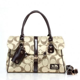 Coach Ring Chain Large Apricot Satchels FBX Coach Ring Chain Large Apricot Satchels FBX