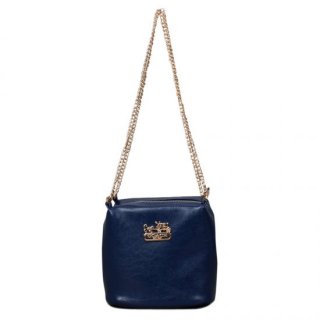 Coach Saffiano Logo Small Blue Crossbody Bags EMA