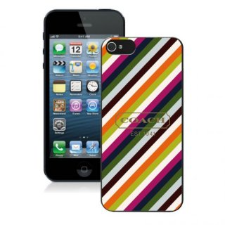 Coach Stripe Multicolor iPhone 5 5S Cases AUH Coach Stripe Multicolor iPhone 5 5S Cases AUH