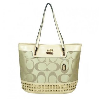 Coach Tanner Stud Medium Apricot Totes DKN Coach Tanner Stud Medium Apricot Totes DKN