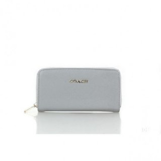 Coach Zip In Saffiano Small Grey Wallets FFL Coach Zip In Saffiano Small Grey Wallets FFL