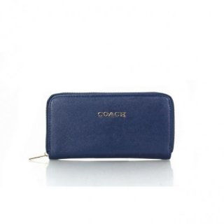 Coach Zip In Saffiano Small Navy Wallets FFG Coach Zip In Saffiano Small Navy Wallets FFG