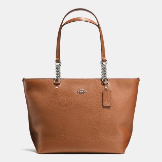 Lady Beloved Coach Sophia Tote In Pebble Leather Lady Beloved Coach Sophia Tote In Pebble Leather