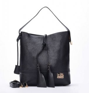 Coach Bleecker Sullivan In Embossed Medium Black Shoulder Bags ECO