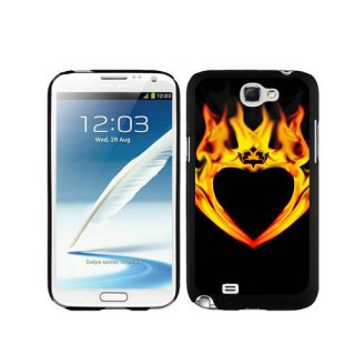 Valentine Fire Heart Samsung Galaxy Note 2 Cases DMM