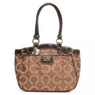 Coach Borough Monogram Medium Khaki Totes EHP Coach Borough Monogram Medium Khaki Totes EHP