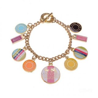 Coach Circle Logo Gold Bracelets CWX Coach Circle Logo Gold Bracelets CWX