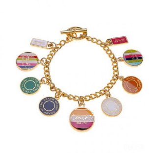 Coach Circle Logo Gold Bracelets CWY Coach Circle Logo Gold Bracelets CWY