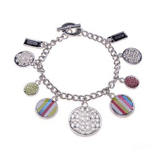 Coach Circle Silver Bracelets CWE Coach Circle Silver Bracelets CWE