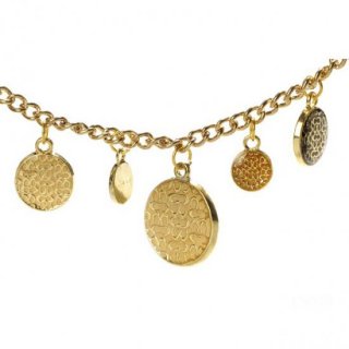Coach Circles Gold Necklaces CYQ Coach Circles Gold Necklaces CYQ