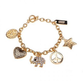 Coach Elephant Charm Gold Bracelets ALK Coach Elephant Charm Gold Bracelets ALK