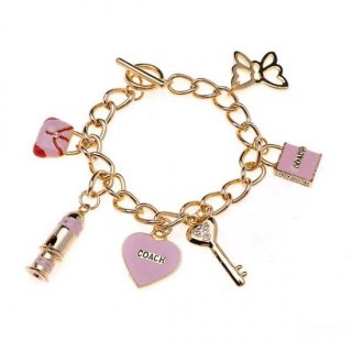 Coach Fashion Charm Pink Bracelets CVU Coach Fashion Charm Pink Bracelets CVU
