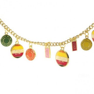 Coach Fashion Circle Gold Necklaces CZB Coach Fashion Circle Gold Necklaces CZB