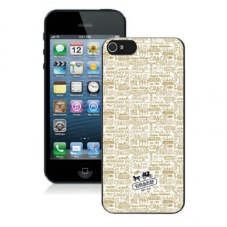 Coach Fashion Logo Khaki iPhone 5 5S Cases AUI Coach Fashion Logo Khaki iPhone 5 5S Cases AUI
