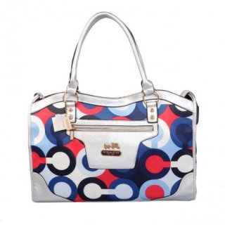 Coach Fashion Signature Large Silver Satchels BTA Coach Fashion Signature Large Silver Satchels BTA