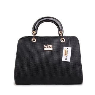 Coach Fashion Signature Medium Black Satchels BSG Coach Fashion Signature Medium Black Satchels BSG