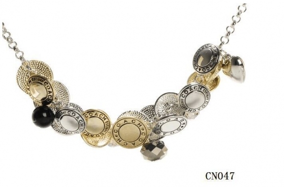 Coach Flower Pearl Gold Necklaces CZI Coach Flower Pearl Gold Necklaces CZI