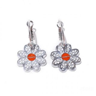 Coach Flower Silver Earrings CVQ Coach Flower Silver Earrings CVQ