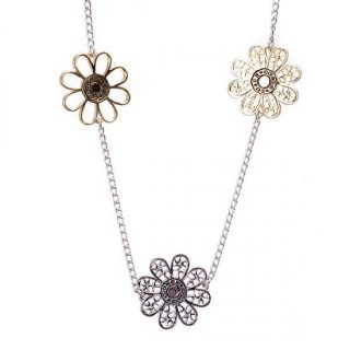 Coach Flowers Silver Necklaces ALQ Coach Flowers Silver Necklaces ALQ
