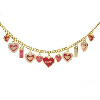 Coach Heart Float Gold Necklaces CYS Coach Heart Float Gold Necklaces CYS