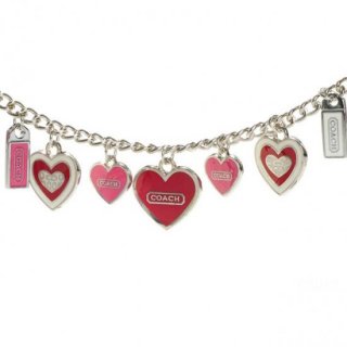Coach Heart Float Silver Necklaces CYT Coach Heart Float Silver Necklaces CYT