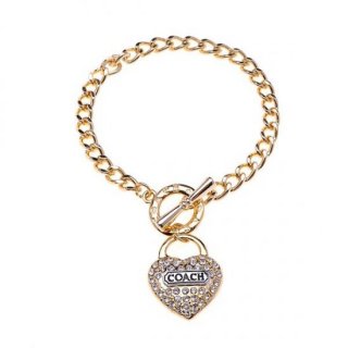 Coach Heart Logo Gold Bracelets BIH Coach Heart Logo Gold Bracelets BIH