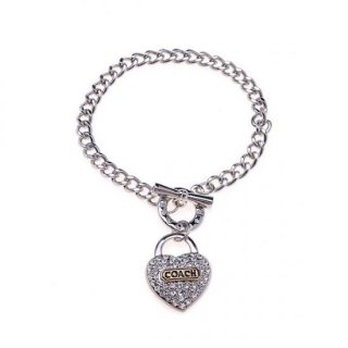 Coach Heart Logo Silver Bracelets BII Coach Heart Logo Silver Bracelets BII