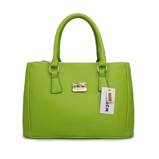 Coach In Saffiano Medium Green Satchels AVZ Coach In Saffiano Medium Green Satchels AVZ