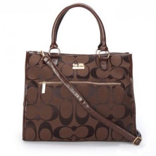 Coach In Signature Large Coffee Totes APF Coach In Signature Large Coffee Totes APF