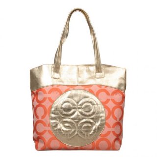 Coach Julia Big C Medium Orange Totes EMP Coach Julia Big C Medium Orange Totes EMP
