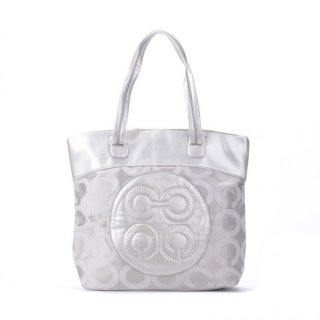 Coach Julia Big C Medium Silver Totes EWD Coach Julia Big C Medium Silver Totes EWD