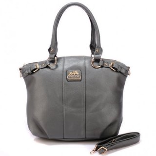 Coach Kelsey Smooth Medium Grey Satchels BDU Coach Kelsey Smooth Medium Grey Satchels BDU