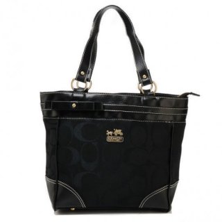 Coach Legacy In Signature Medium Black Totes APK Coach Legacy In Signature Medium Black Totes APK
