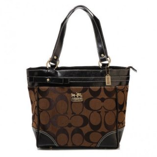Coach Legacy In Signature Medium Coffee Totes API Coach Legacy In Signature Medium Coffee Totes API