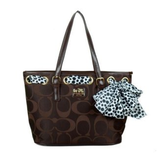 Coach Legacy Scarf Medium Coffee Totes EAM Coach Legacy Scarf Medium Coffee Totes EAM