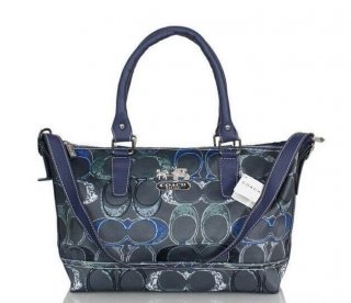 Coach Legacy Signature Medium Blue Satchels EWZ Coach Legacy Signature Medium Blue Satchels EWZ